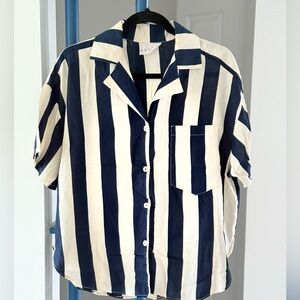 3/$18 Vtg. Made In England Men’s Crop Striped Shirt 70’